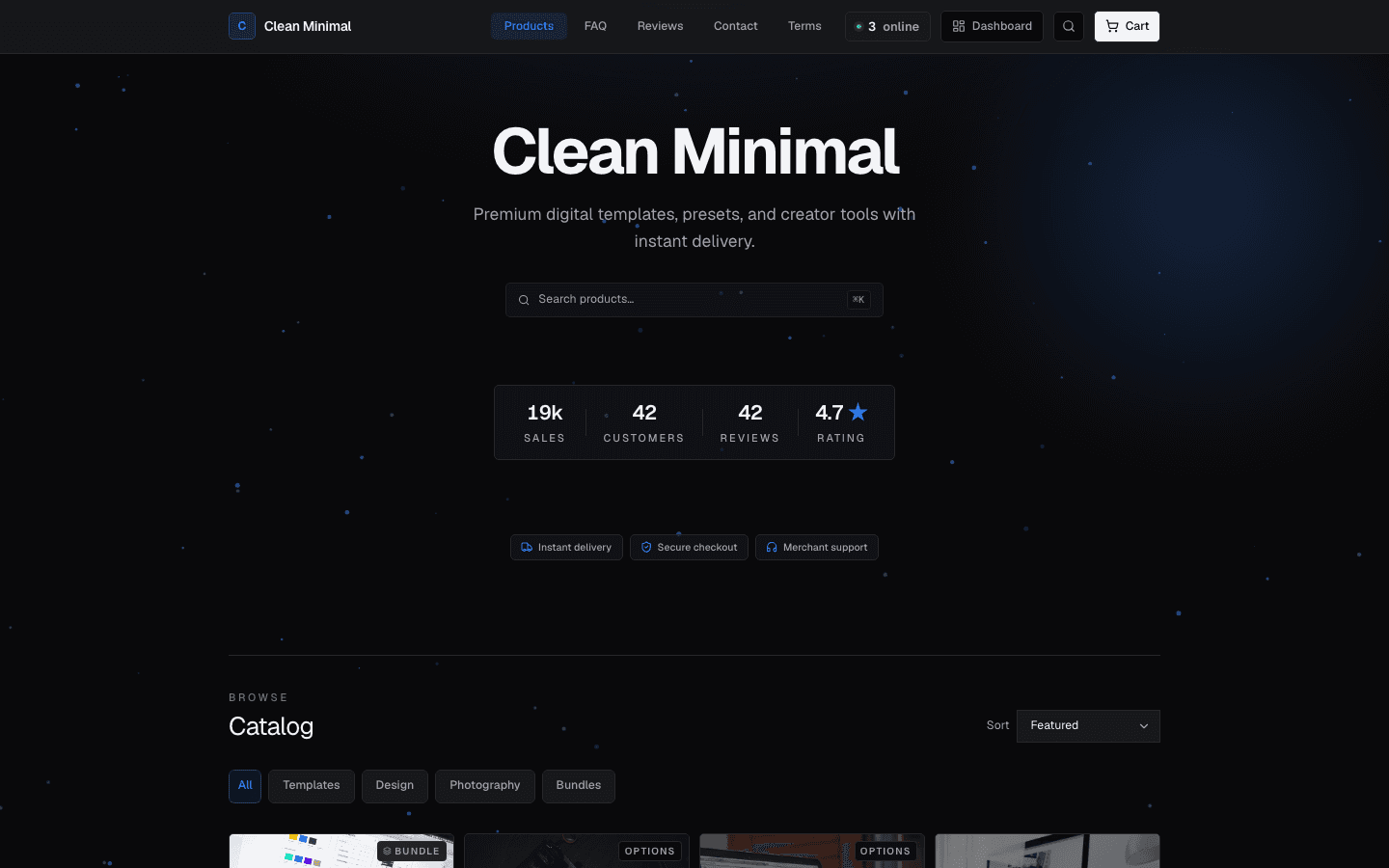 Clean Minimal theme