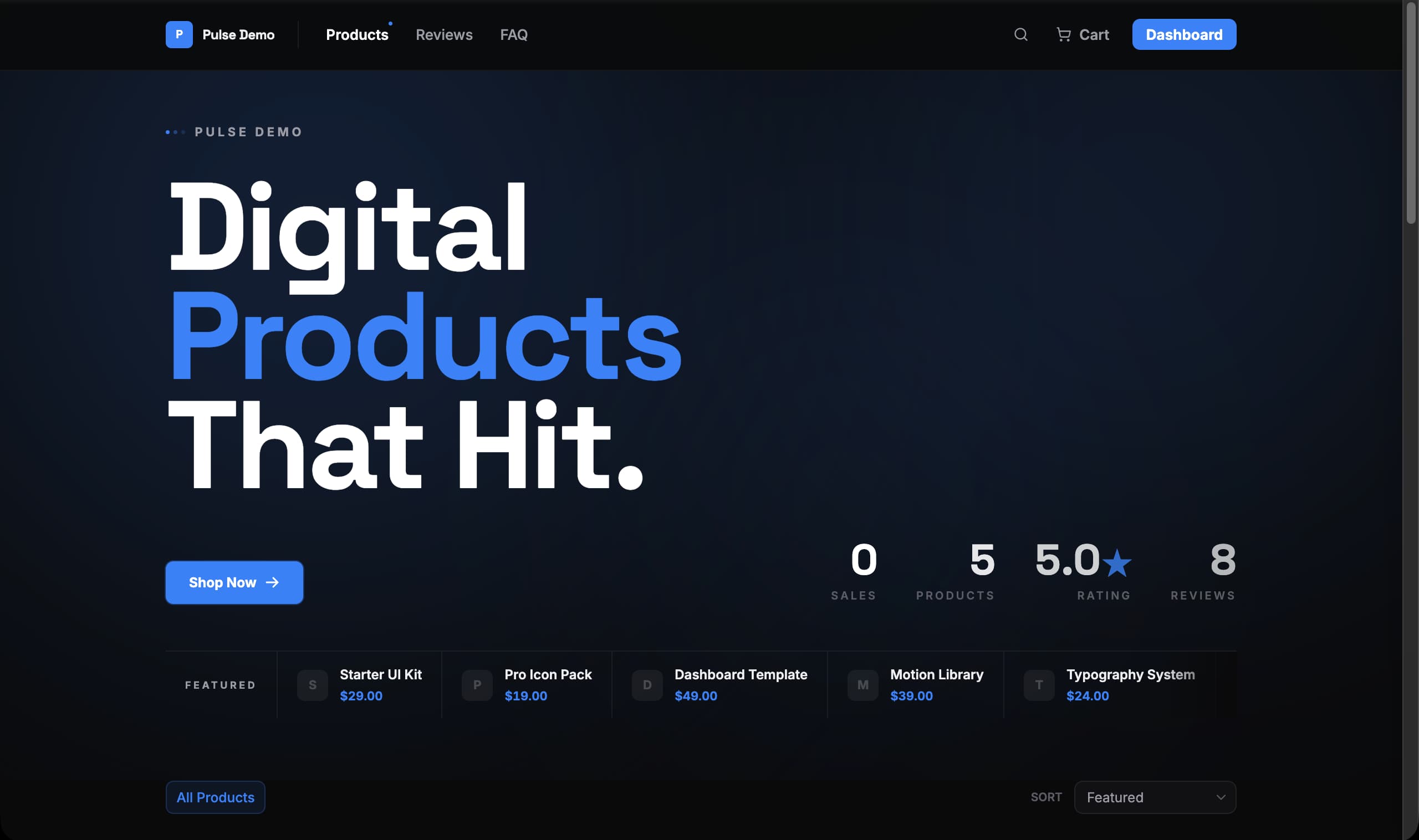 Pulse, themed by the seller