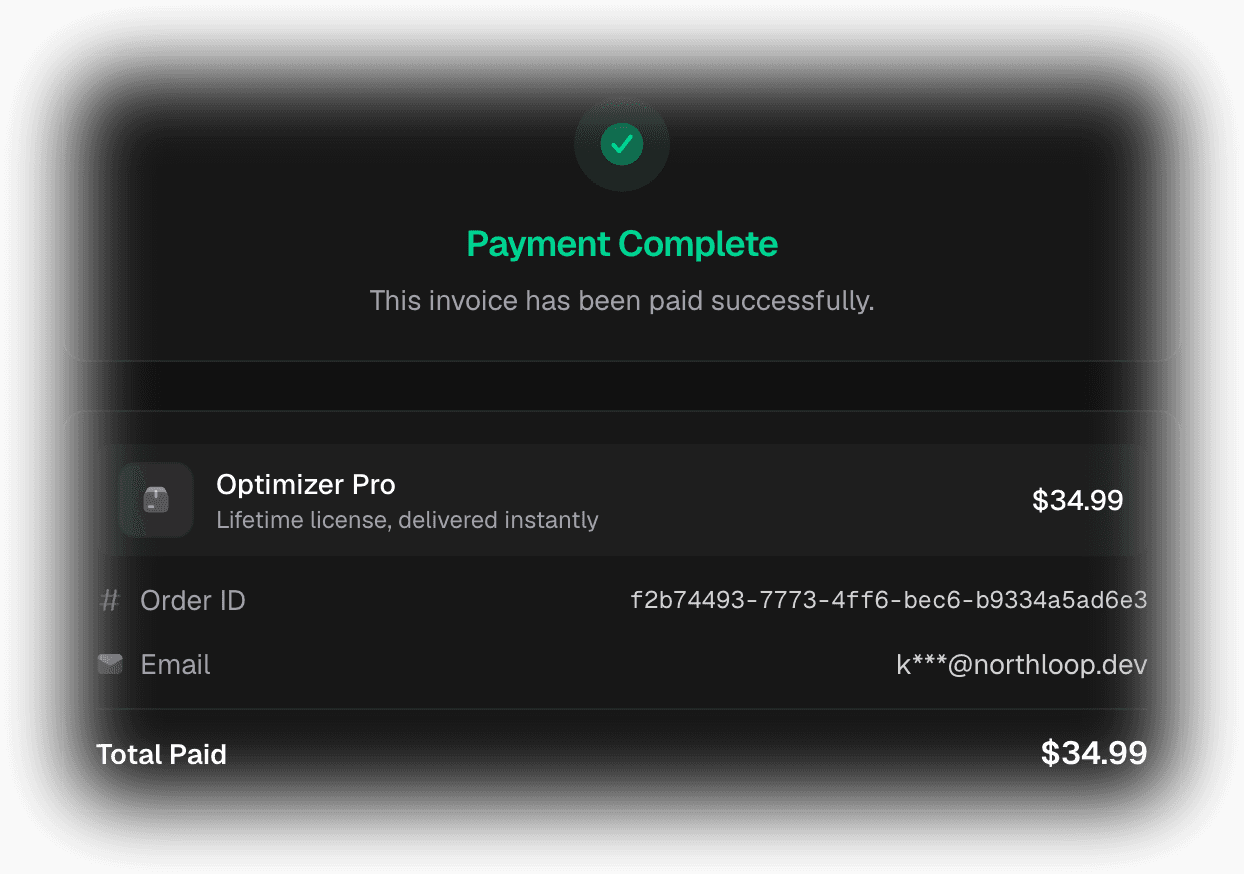 Paid, delivered, closed